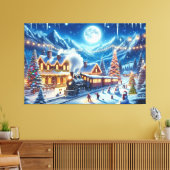 Toile Vacances d'hiver Express peinture de train (Insitu(Salon))