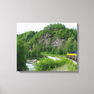Toile Vacances en train Denali Express Alaska Photograph