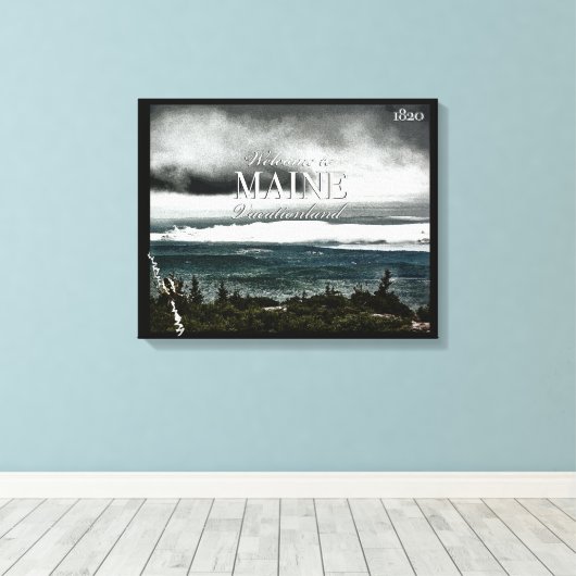 Toile Vacationland, Maine (Insitu (Plancher de Bois))