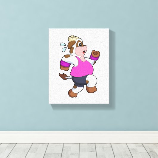 Toile Vache à la course (Insitu (Plancher de Bois))