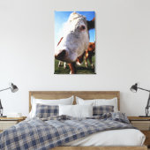 Toile Vache au champ, gros plan (Insitu(Chambre))