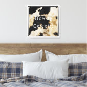 Toile Vache blanche noire (Insitu(Chambre))