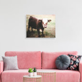 Toile Vache crème brune (Insitu(Salon))