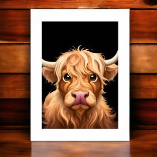 Toile Vache des Hautes Terres