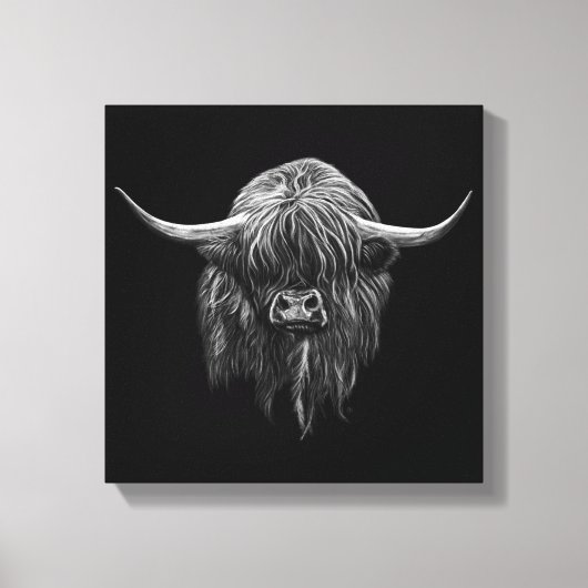 Toile Vache écossaise des Highlands (Recto)