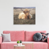 Toile Vache Highland sur Dartmoor (Insitu(Salon))