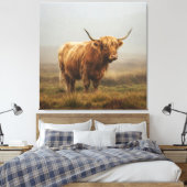 Toile Vache Highland sur DAWN (Insitu(Chambre))