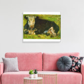 Toile Vache Lying par Vincent van Gogh (Insitu(Salon))