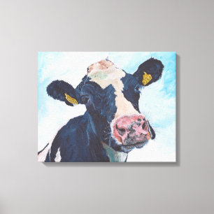 Toile Vache no 01. 0254 Vache friésienne irlandaise
