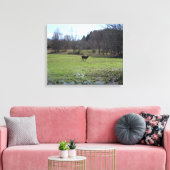 Toile Vache solitaire (Insitu(Salon))