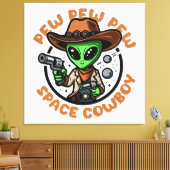 Toile Vacher de l'Espace Drôle d'Alien (Insitu(Salon))