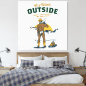Toile Vacher Drôle Buvant du Whisky (Insitu(Chambre))