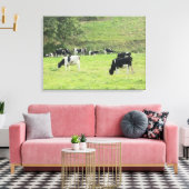 Toile Vaches dans le pays Pâturage Photo Mur Canvas Art (Insitu(Salon))