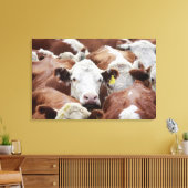 Toile Vaches dans un corral (Insitu(Salon))