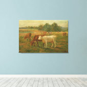Toile Vaches - Edward Mitchell Bannister - c1890 (Insitu (Plancher de Bois))