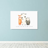 Toile Vaches Mignonnes avec mes Frères (Insitu (Plancher de Bois))