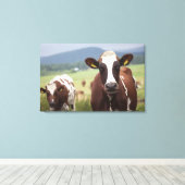 Toile Vaches pâturantes (Insitu (Plancher de Bois))