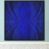 Toile Vague Bleu Abstrait (Insitu (Plancher de Bois))