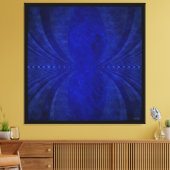 Toile Vague Bleu Abstrait (Insitu(Salon))