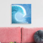 Toile Vague Bleue Artistique (Insitu(Salon))