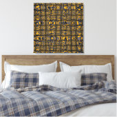 Toile Vague de tissage géométrique moderne Abstrait gris (Insitu(Chambre))