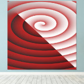 Toile Vague double couleur en spirale (Insitu (Plancher de Bois))