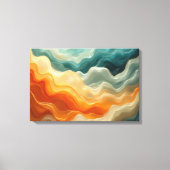 Toile Vague fluide Abstraite (Recto)