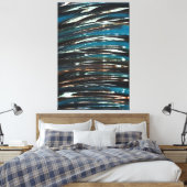 Toile Vague Grunge Graphique (Insitu(Chambre))