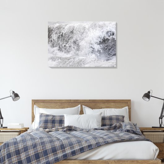 Toile Vague orageuse qui s'écrase (Insitu(Chambre))
