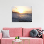 Toile Vagues au coucher du soleil (Insitu(Salon))
