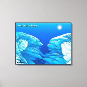 Toile Vagues congelées