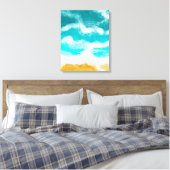 Toile Vagues côtières turquoise Mer Océan (Insitu(Chambre))