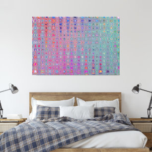 Toile Vagues de Boomerang Rétro Kaléidoscopiques Abstrai