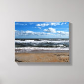 Toile vagues de l'océan sur la plage (Recto)