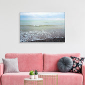 Toile Vagues de paysage de plage et ciel bleu (Insitu(Salon))