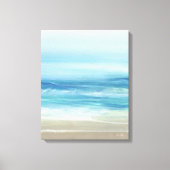 Toile Vagues de plage bleu marine Côtière (Recto)