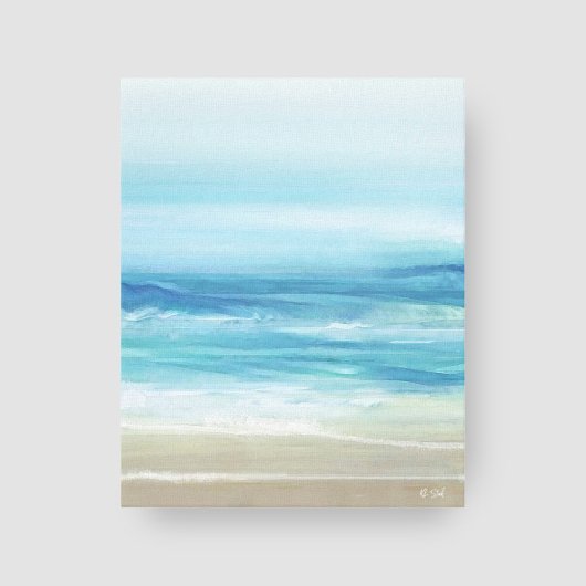 Toile Vagues de plage bleu marine Côtière