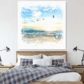 Toile *~* Vagues de plage Sunset Sunrise AR7 (Insitu(Chambre))