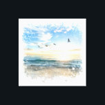 Toile *~* Vagues de plage Sunset Sunrise AR7<br><div class="desc">Plage Nautique Océan Mer Mer Mer Avec les oiseaux STRETCHED CANVAS ART IMPRIMER Énergétiquement Amélioré belle Plage Elégant Sky Ocean Waves Nautique quelque peu Abstrait numériquement amélioré Photographie de macro Peinture, The digital Beach Painting. dans un style artsy Blanc abstrait cadre. (Recherche AR7 pour d'autres articles similaires à cette conception.)...</div>