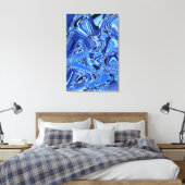 Toile vagues de routes en bleu (Insitu(Chambre))