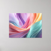Toile Vagues de tissu pastel abstrait (Recto)