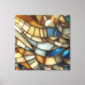 Toile Vagues de verre coloré modernes (Recto)