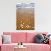 Toile Vagues éclaboussant contre des cailloux sur une (Insitu(Salon))