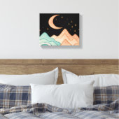 Toile Vagues et montagnes cosmiques (Insitu(Chambre))
