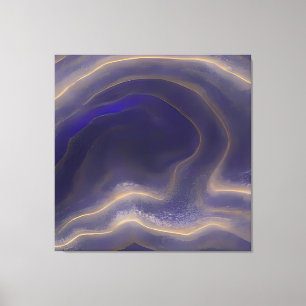 Toile Vagues fracturées du paysage marin Abstrait 03