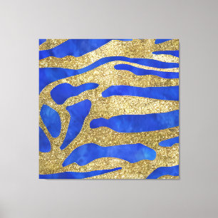 Toile Vagues fracturées du paysage marin Abstrait 04