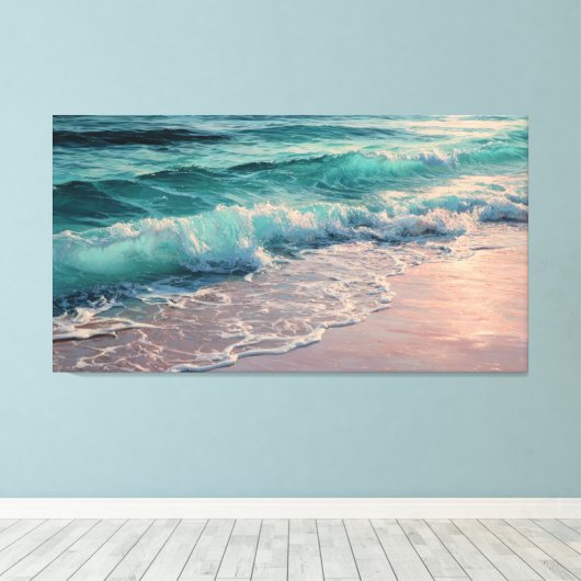 Toile Vagues géniales (Insitu (Plancher de Bois))