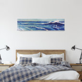 Toile Vagues Hatō Zu - Uehara Konen. Bois japonais (Insitu(Chambre))