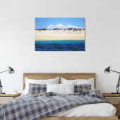 Toile Vagues Océaniques Sur La Plage De Sable Sous Ciel  (Insitu(Chambre))
