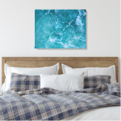 Toile Vagues profondes de l'océan bleu (Insitu(Chambre))
